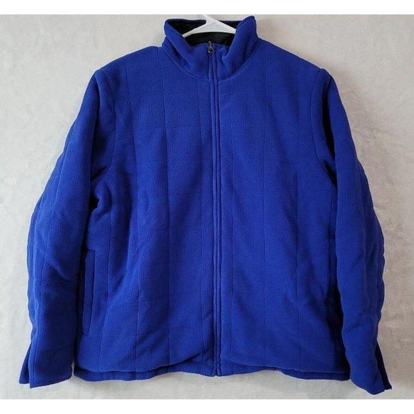 VTG Fuda Sport Fleece Lined Silk Windbreaker Coat Men's Size Medium Reversible - Picture 2 of 16